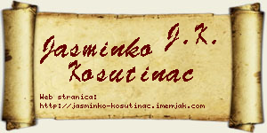 Jasminko Košutinac vizit kartica
